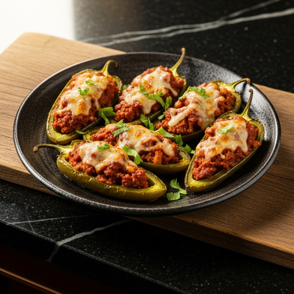 Stoked Smokehouse Chorizo Stuffed Jalapeños